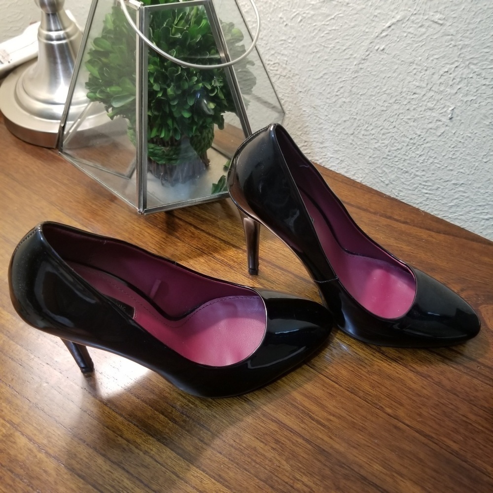 ZARA TRAFALUC Round toe Patent Leather Pumps Sz 37